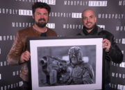 Portrait of Karl Urban, signed and sold by Monopoly Events. Medium: Acrylic paints on art board. Prints available to buy at www.etsy.com/uk/shop/CraigMackayDesign. By Craig Mackay.