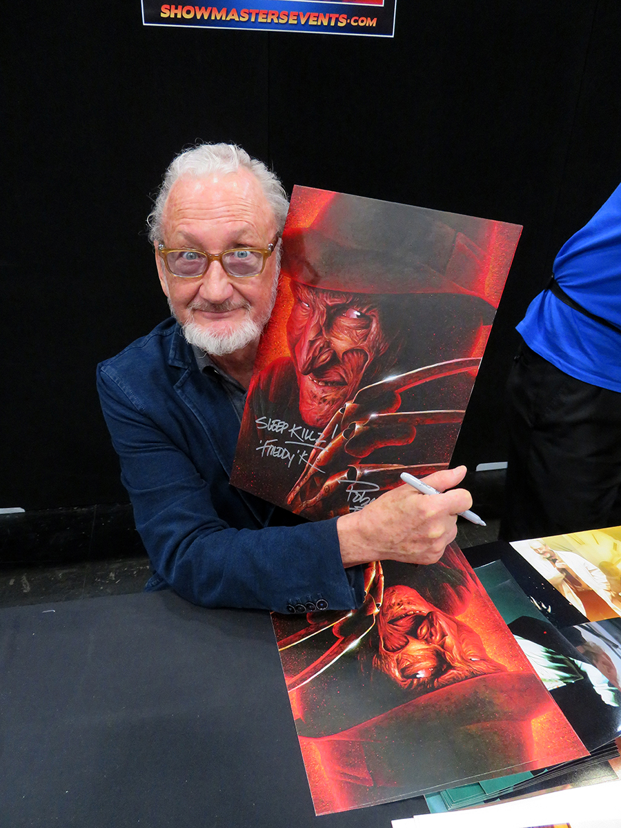 Painted portrait done for Showmasters. This was signed by Robert Englund (aka Freddy) and auctioned off. Medium: Acrylic paints on art board. By Craig Mackay.