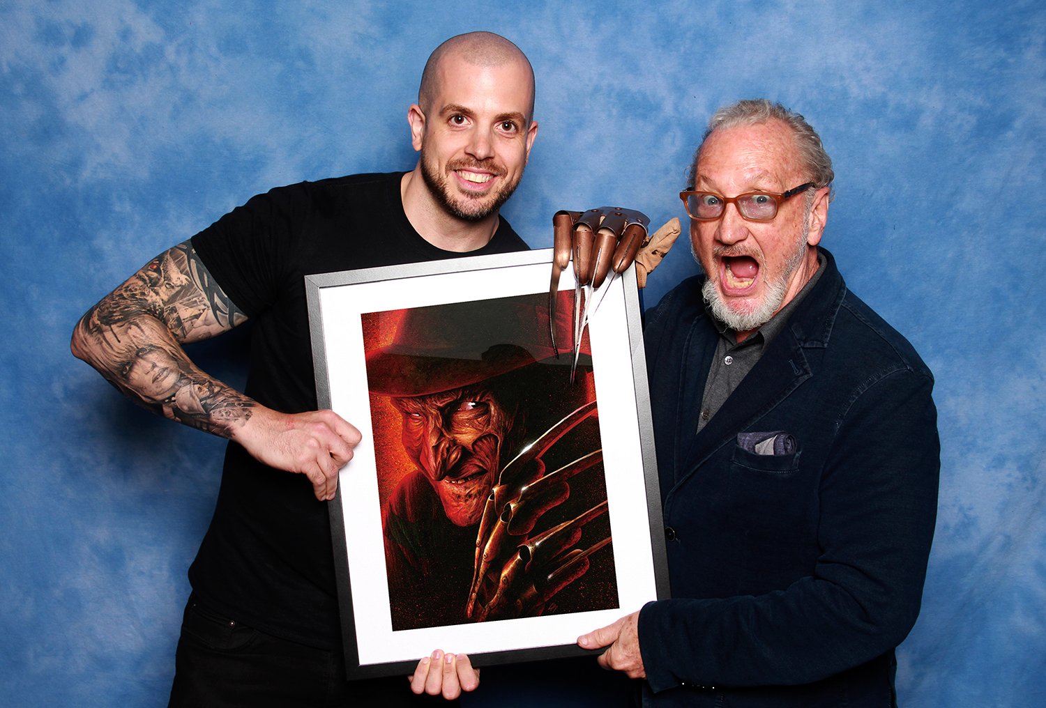 Painted portrait done for Showmasters. This was signed by Robert Englund (aka Freddy) and auctioned off. Medium: Acrylic paints on art board. By Craig Mackay.