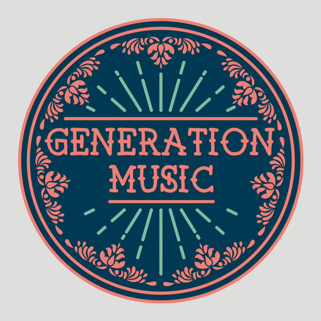 Company logo for 'Generation Music'. Medium: Digital. By Craig Mackay.