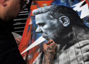 James Hetfield (Metallica) painting. Medium: Acrylic paints on Board. Prints available from www.etsy.com/uk/shop/CraigMackayDesign. By Craig Mackay.