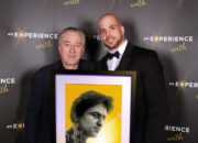 Meeting the amazing Robert De Niro after getting my paintings signed. By Craig Mackay